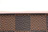 Auth Louis Vuitton Damier Neverfull Pouch Purse Clutch Rose Ballerine Pink 6500F