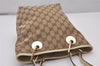 Authentic GUCCI Eclipse Shoulder Tote Bag GG Canvas Leather 120840 Brown 6502I