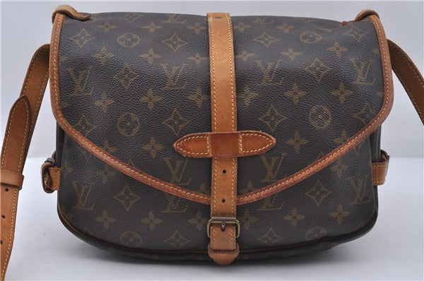 Auth Louis Vuitton Monogram Saumur 30 Shoulder Cross Body Bag M42256 LV 6504D