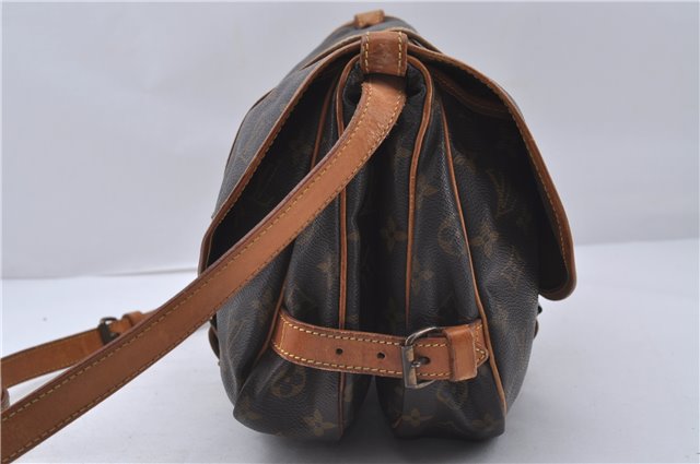 Auth Louis Vuitton Monogram Saumur 30 Shoulder Cross Body Bag M42256 LV 6504D