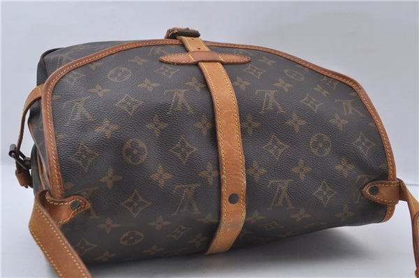 Auth Louis Vuitton Monogram Saumur 30 Shoulder Cross Body Bag M42256 LV 6504D
