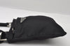 Authentic PRADA Nylon Tessuto Leather Shoulder Cross Body Bag Purse Black 6504I