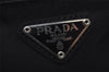 Authentic PRADA Nylon Tessuto Leather Shoulder Cross Body Bag Purse Black 6504I