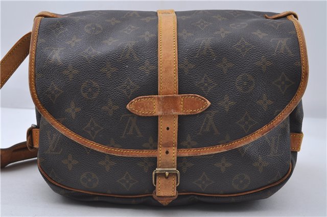 Auth Louis Vuitton Monogram Saumur 30 Shoulder Cross Body Bag M42256 LV 6505D