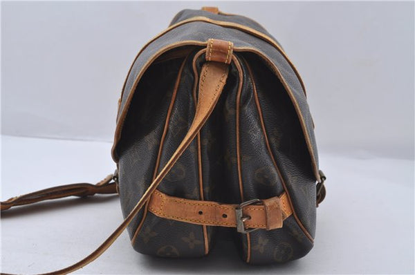Auth Louis Vuitton Monogram Saumur 30 Shoulder Cross Body Bag M42256 LV 6505D
