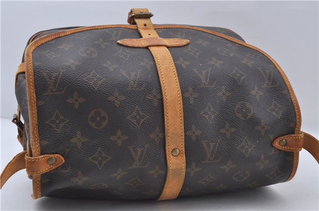 Auth Louis Vuitton Monogram Saumur 30 Shoulder Cross Body Bag M42256 LV 6505D