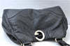 Authentic GUCCI Guccissima GG Leather Shoulder Tote Bag 223972 Black 6505E
