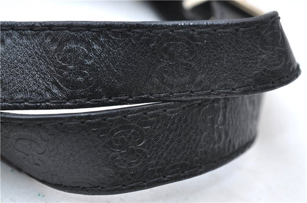 Authentic GUCCI Guccissima GG Leather Shoulder Tote Bag 223972 Black 6505E