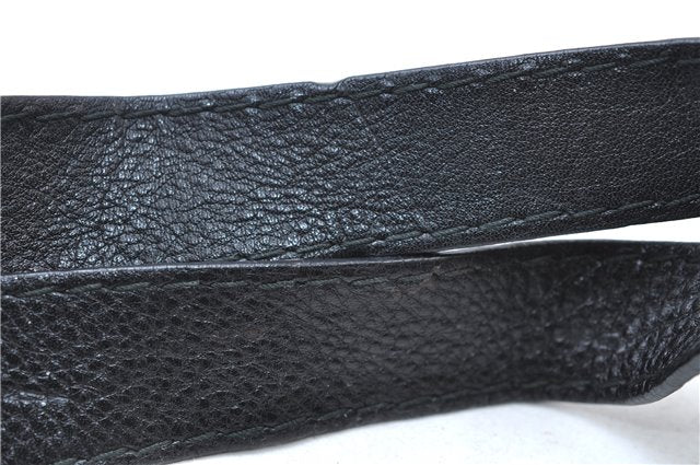 Authentic GUCCI Guccissima GG Leather Shoulder Tote Bag 223972 Black 6505E