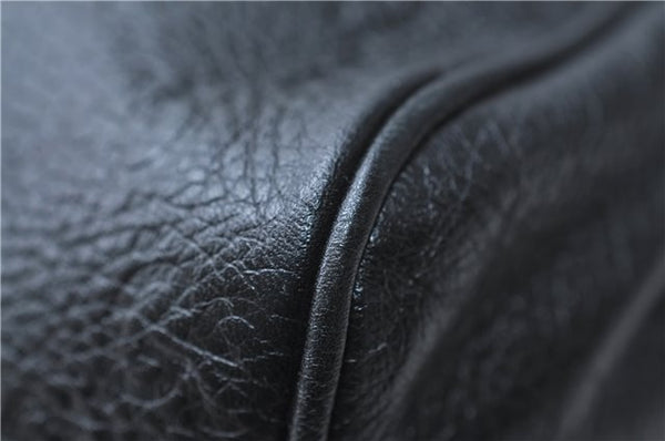 Authentic GUCCI Guccissima GG Leather Shoulder Tote Bag 223972 Black 6505E