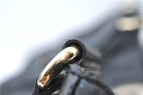 Authentic GUCCI Guccissima GG Leather Shoulder Tote Bag 223972 Black 6505E