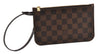 Authentic Louis Vuitton Damier Neverfull Pouch Purse Clutch Bag LV 6505F