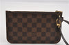 Authentic Louis Vuitton Damier Neverfull Pouch Purse Clutch Bag LV 6505F