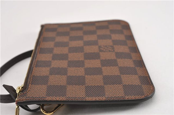 Authentic Louis Vuitton Damier Neverfull Pouch Purse Clutch Bag LV 6505F