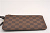 Authentic Louis Vuitton Damier Neverfull Pouch Purse Clutch Bag LV 6505F