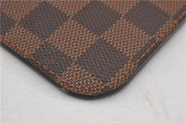 Authentic Louis Vuitton Damier Neverfull Pouch Purse Clutch Bag LV 6505F