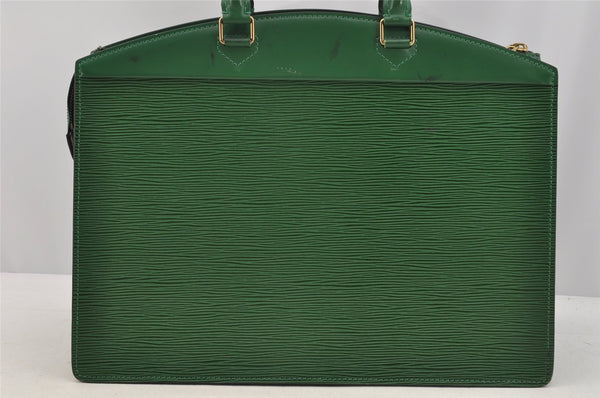 Authentic Louis Vuitton Epi Riviera Hand Bag Green M48184 LV Junk 6505I