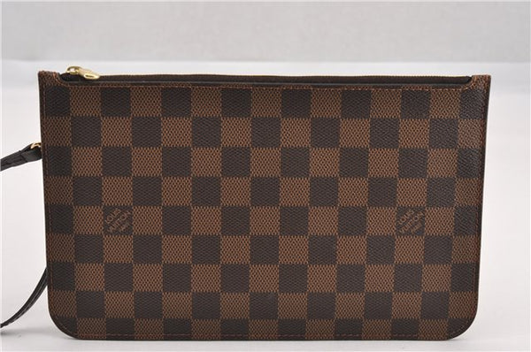 Authentic Louis Vuitton Damier Neverfull Pouch Purse Clutch Bag LV 6506F