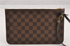 Authentic Louis Vuitton Damier Neverfull Pouch Purse Clutch Bag LV 6506F