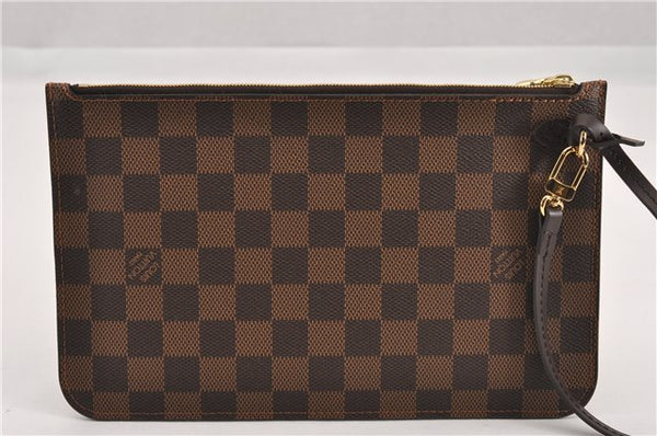 Authentic Louis Vuitton Damier Neverfull Pouch Purse Clutch Bag LV 6506F