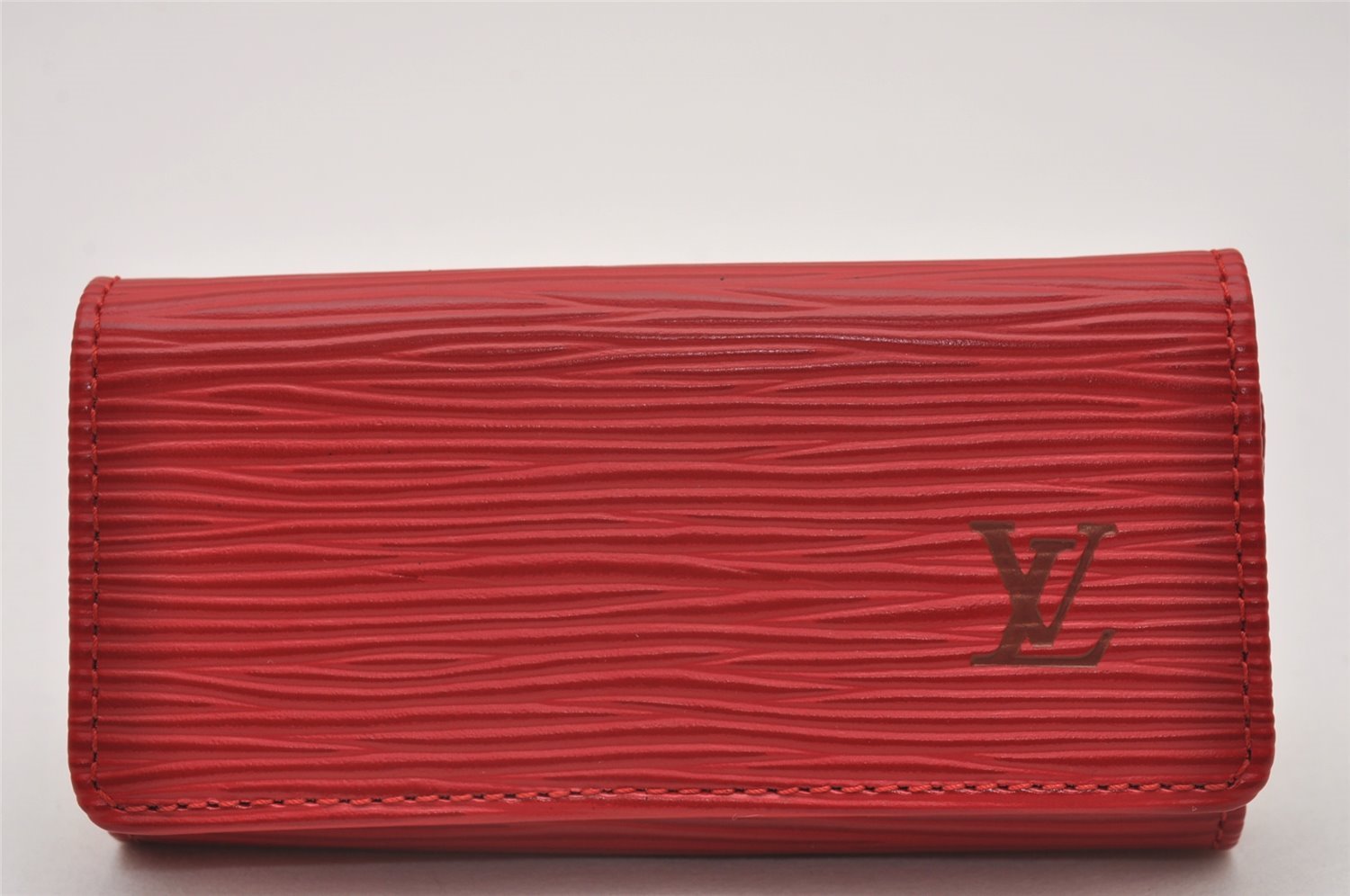Authentic Louis Vuitton Epi Multicles 4 Key Case Red M63827 LV 6507I