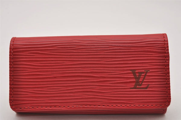 Authentic Louis Vuitton Epi Multicles 4 Key Case Red M63827 LV 6507I