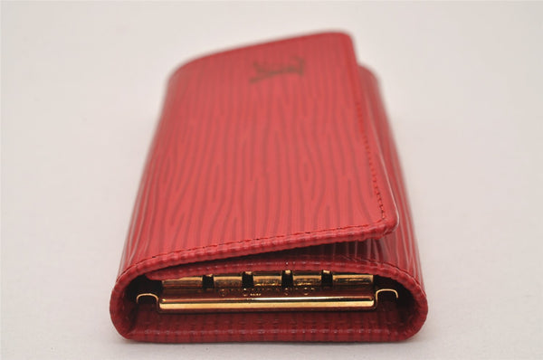 Authentic Louis Vuitton Epi Multicles 4 Key Case Red M63827 LV 6507I