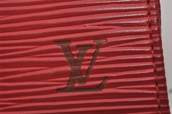 Authentic Louis Vuitton Epi Multicles 4 Key Case Red M63827 LV 6507I
