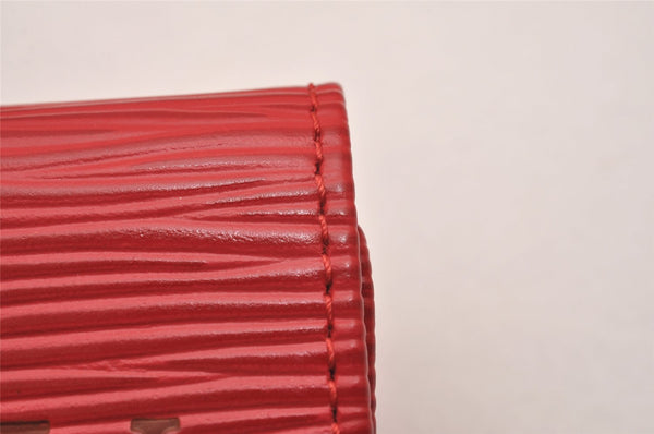Authentic Louis Vuitton Epi Multicles 4 Key Case Red M63827 LV 6507I