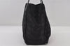 Authentic CHANEL New Travel Line Shoulder Tote Bag Nylon Leather Black 6508I