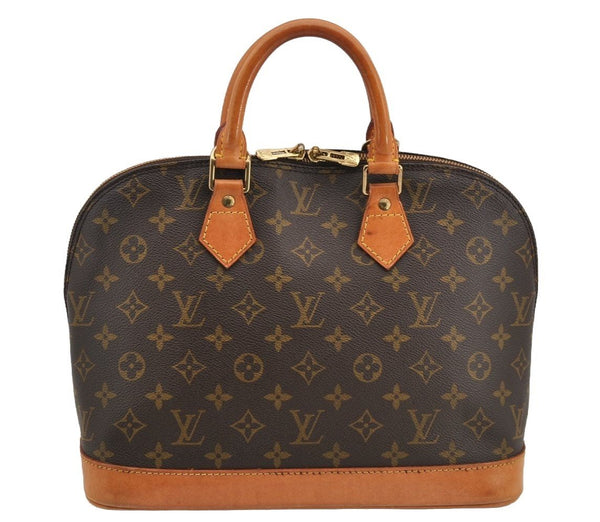 Authentic Louis Vuitton Monogram Alma Hand Bag Purse M51130 LV 6509I