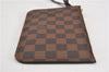 Authentic Louis Vuitton Damier Neverfull Pouch Purse Clutch Bag LV 6510F