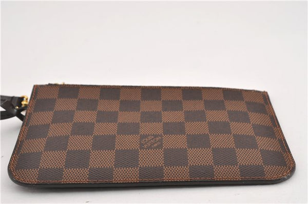 Authentic Louis Vuitton Damier Neverfull Pouch Purse Clutch Bag LV 6510F