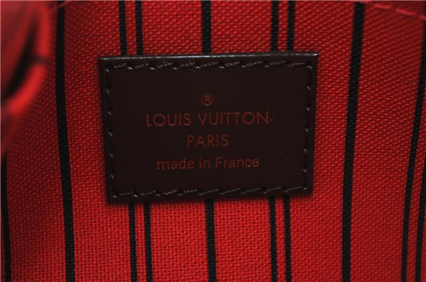 Authentic Louis Vuitton Damier Neverfull Pouch Purse Clutch Bag LV 6510F