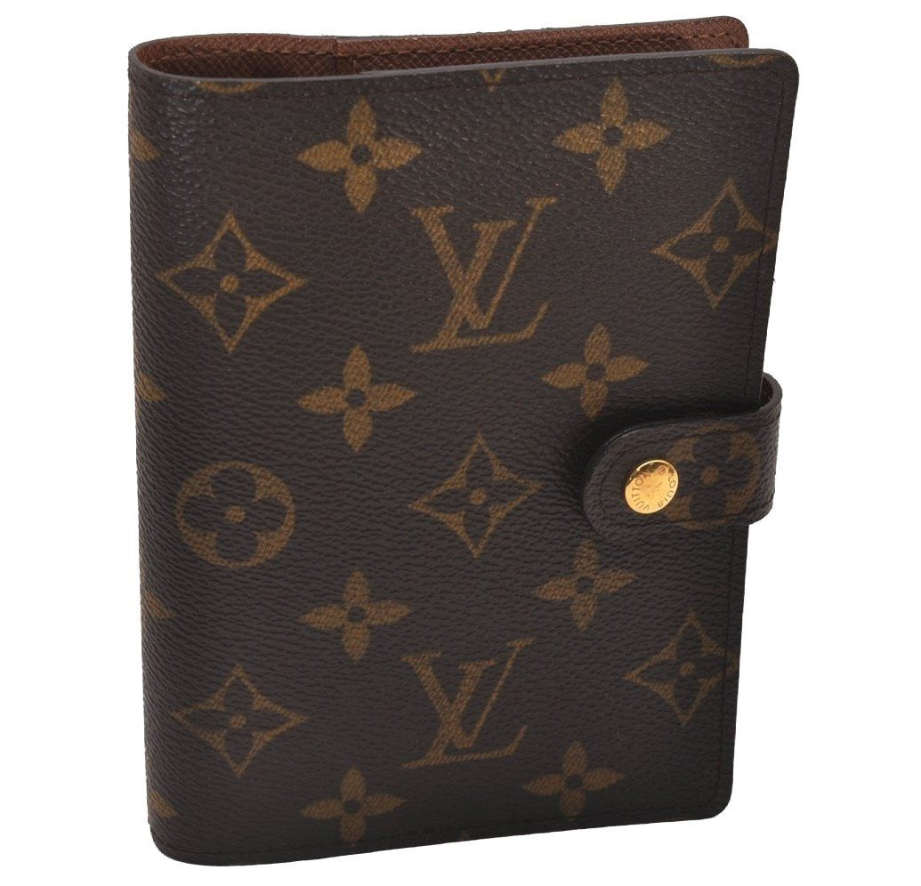 Authentic Louis Vuitton Monogram Agenda PM Notebook Cover R20005 LV 6511I