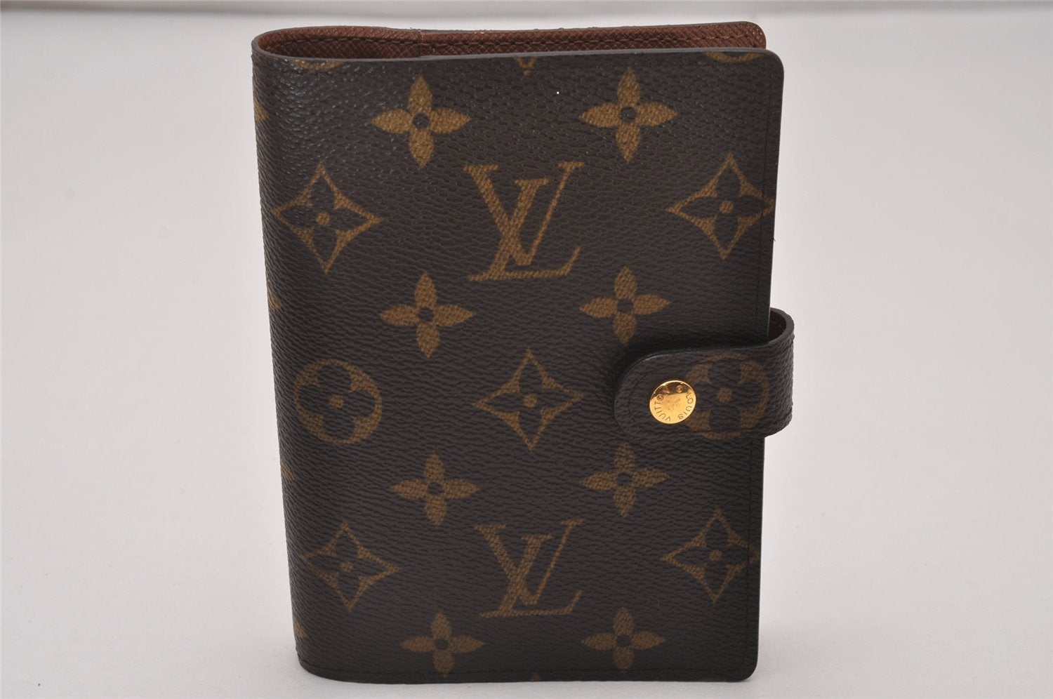 Authentic Louis Vuitton Monogram Agenda PM Notebook Cover R20005 LV 6511I