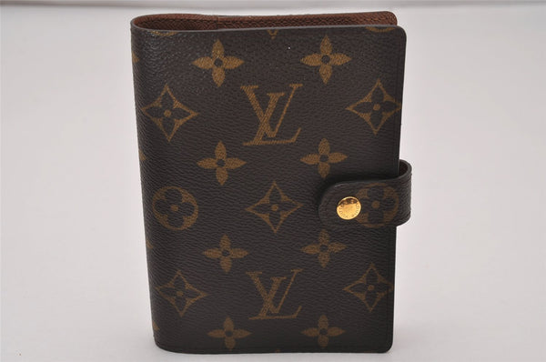 Authentic Louis Vuitton Monogram Agenda PM Notebook Cover R20005 LV 6511I