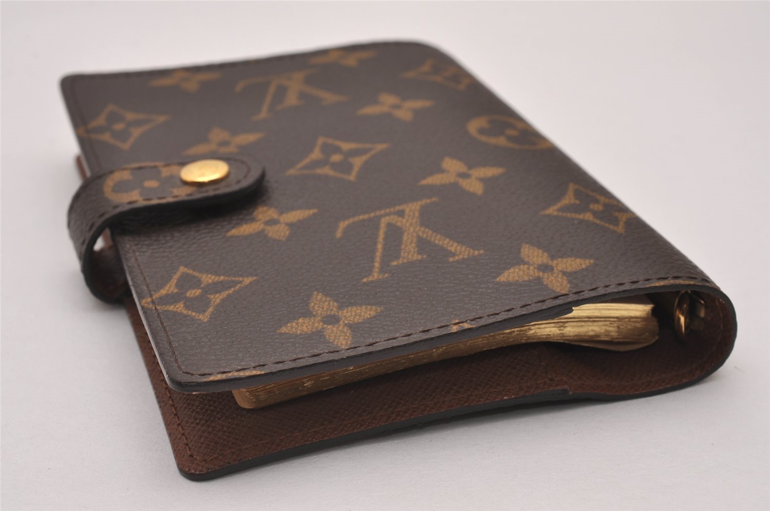 Authentic Louis Vuitton Monogram Agenda PM Notebook Cover R20005 LV 6511I