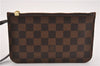 Authentic Louis Vuitton Damier Neverfull Pouch Purse Clutch Bag LV 6512F