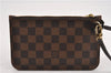 Authentic Louis Vuitton Damier Neverfull Pouch Purse Clutch Bag LV 6512F