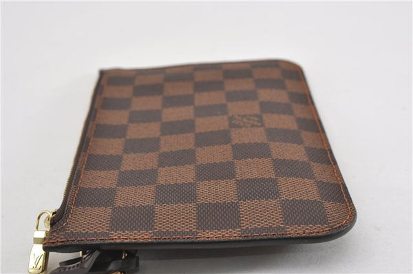 Authentic Louis Vuitton Damier Neverfull Pouch Purse Clutch Bag LV 6512F