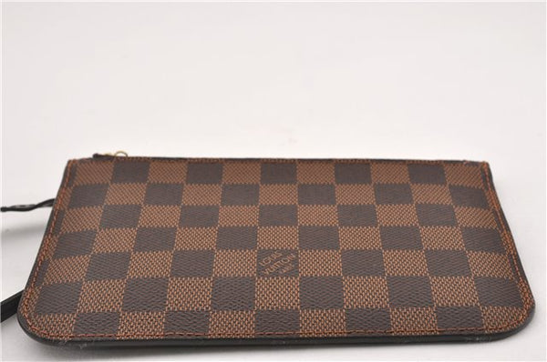 Authentic Louis Vuitton Damier Neverfull Pouch Purse Clutch Bag LV 6512F