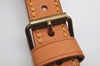 Authentic Louis Vuitton Leather Shoulder Strap Beige 35.8-42.9" LV 6515I