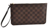 Authentic Louis Vuitton Damier Neverfull Pouch Purse Clutch Bag LV 6516F