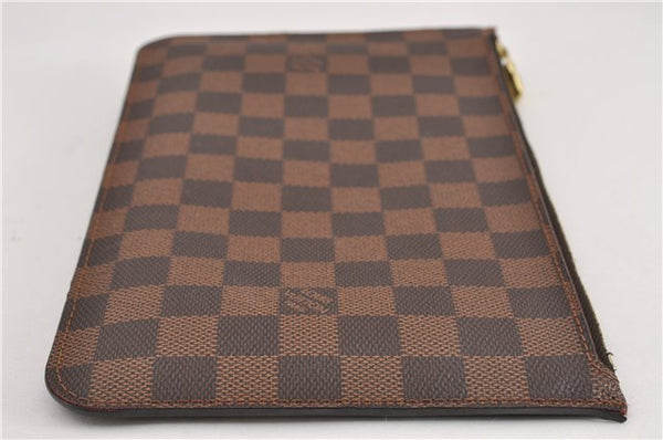 Authentic Louis Vuitton Damier Neverfull Pouch Purse Clutch Bag LV 6516F