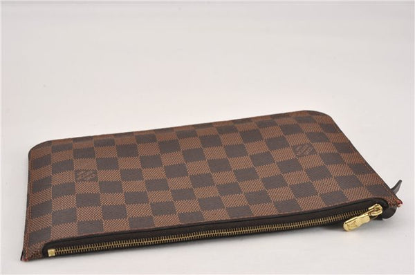 Authentic Louis Vuitton Damier Neverfull Pouch Purse Clutch Bag LV 6516F