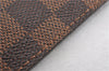 Authentic Louis Vuitton Damier Neverfull Pouch Purse Clutch Bag LV 6516F