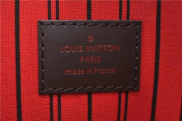 Authentic Louis Vuitton Damier Neverfull Pouch Purse Clutch Bag LV 6516F