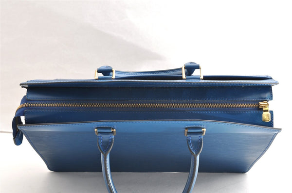 Authentic Louis Vuitton Epi Riviera Hand Bag Blue M48185 LV Junk 6516I