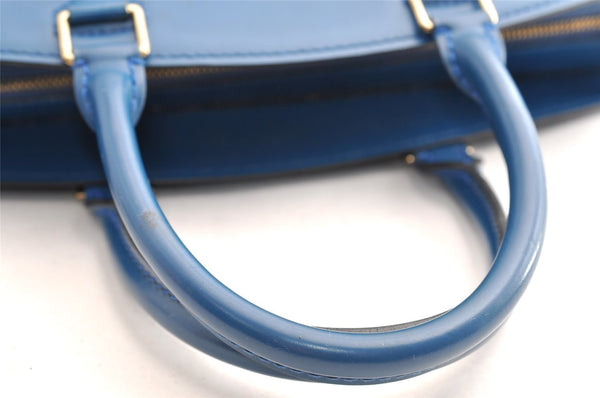 Authentic Louis Vuitton Epi Riviera Hand Bag Blue M48185 LV Junk 6516I